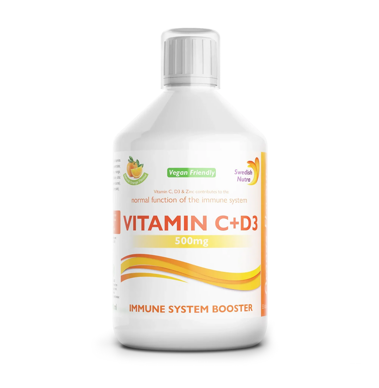 Vitamín C 500 mg + D3 + zinok - 500 ml