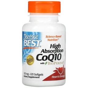 BEST CoQ10 with Bioperine 100 mg - 120 Gel capsules - Nutra Best Europe