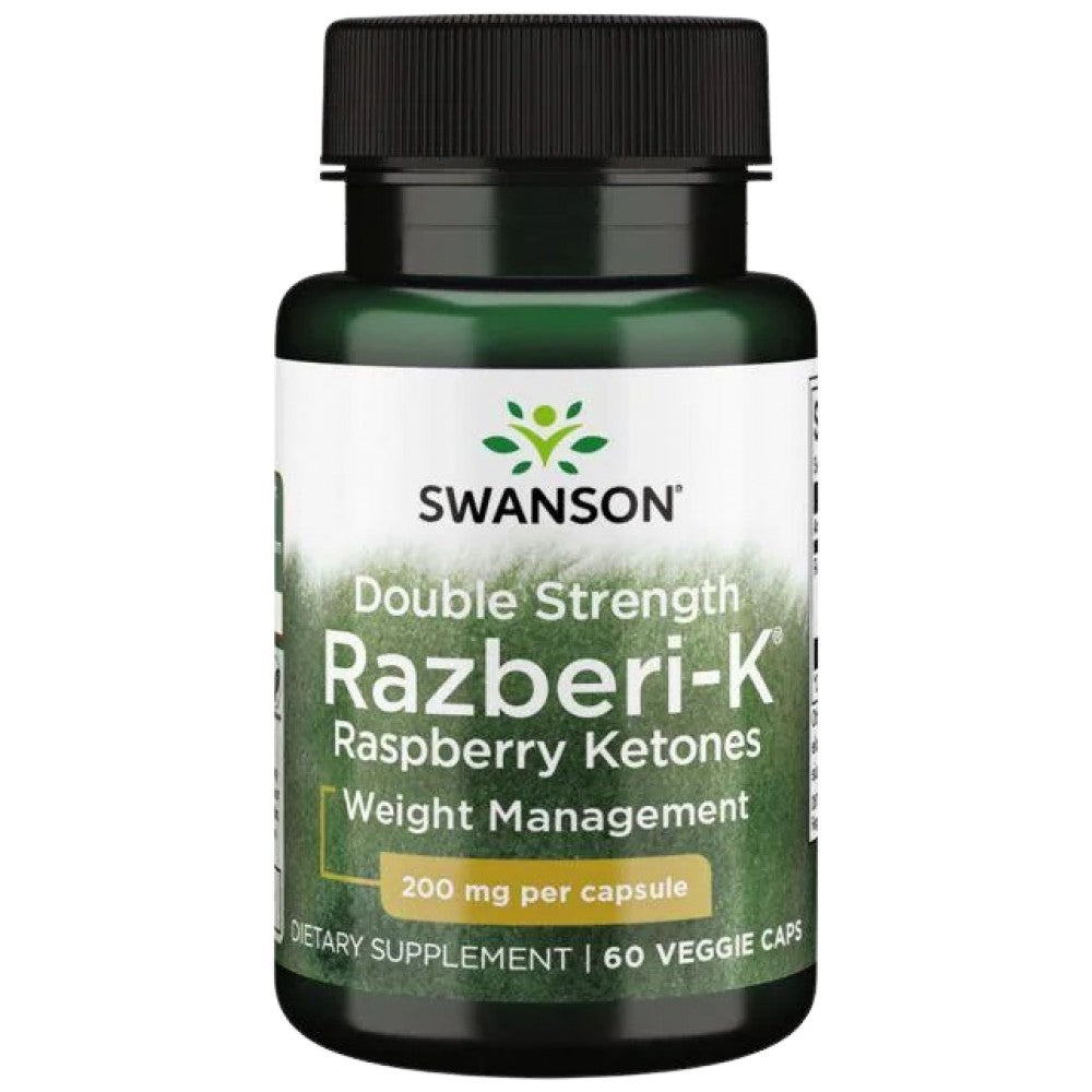 Razberi - K 200 mg | Malinové ketóny s dvojitou pevnosťou - 60 kapsúl