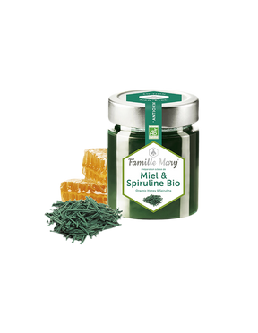 Miel & Spiruline Bio / Bio acacia honey + spirulina, 170 g Famille Mary - Nutra Best Europe