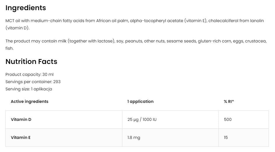 Vitamín D3 1000 IU | Junior sprej 30 ml