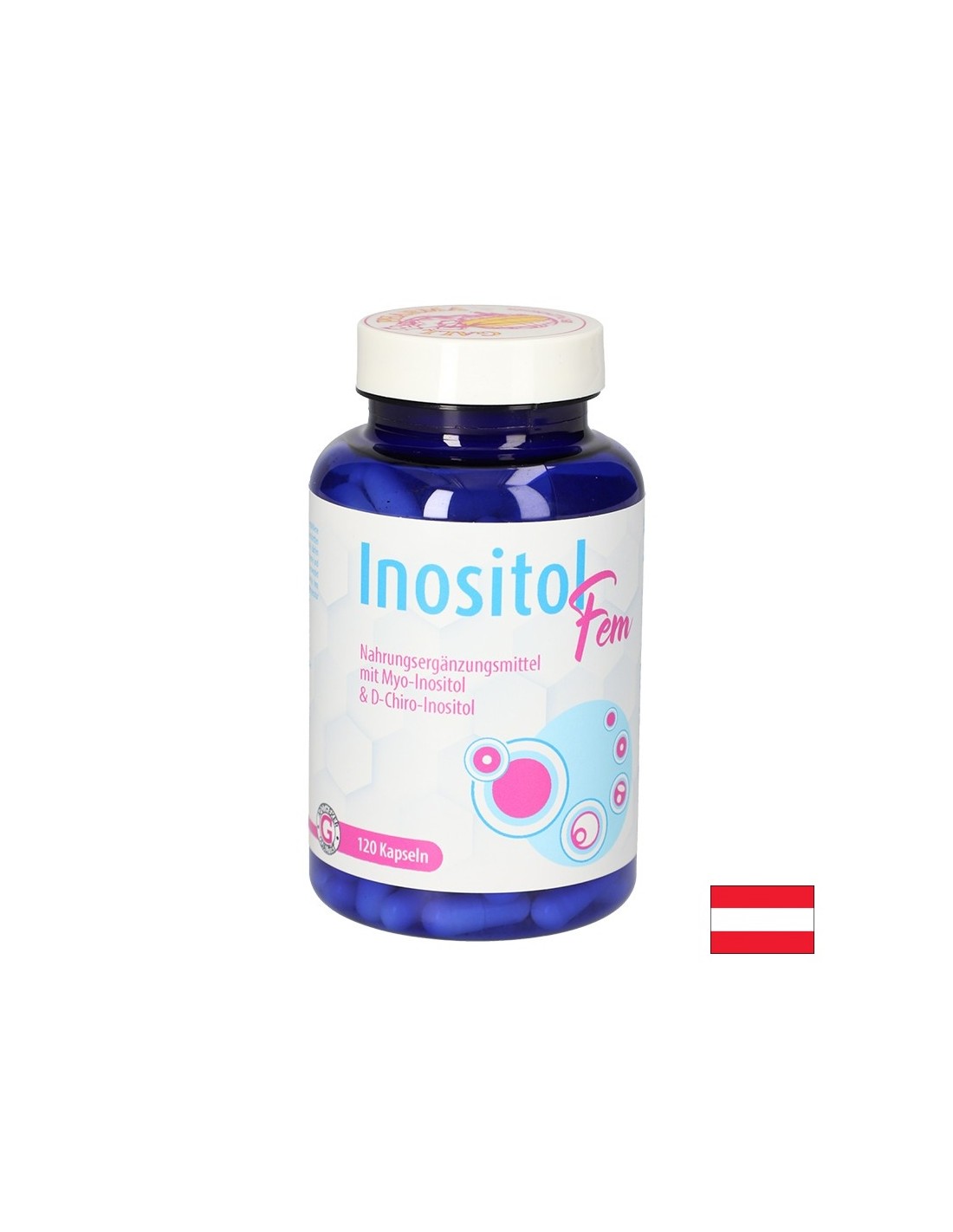 Hormonálna rovnováha - inozitol pre ženy + kyselina listová a vitamín B6, 120 kapsúl