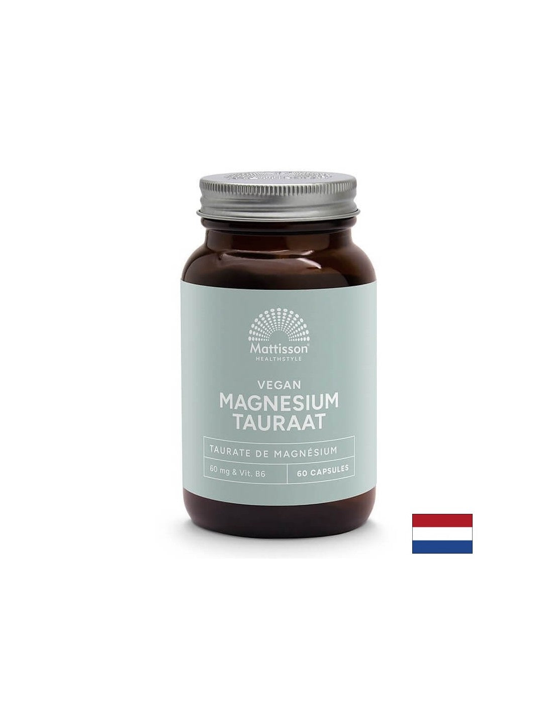 Funkcia mozgu a nervov - horčík (taurát) + vitamín B6, 60 kapsúl <tc>Mattisson Healthstyle</tc>