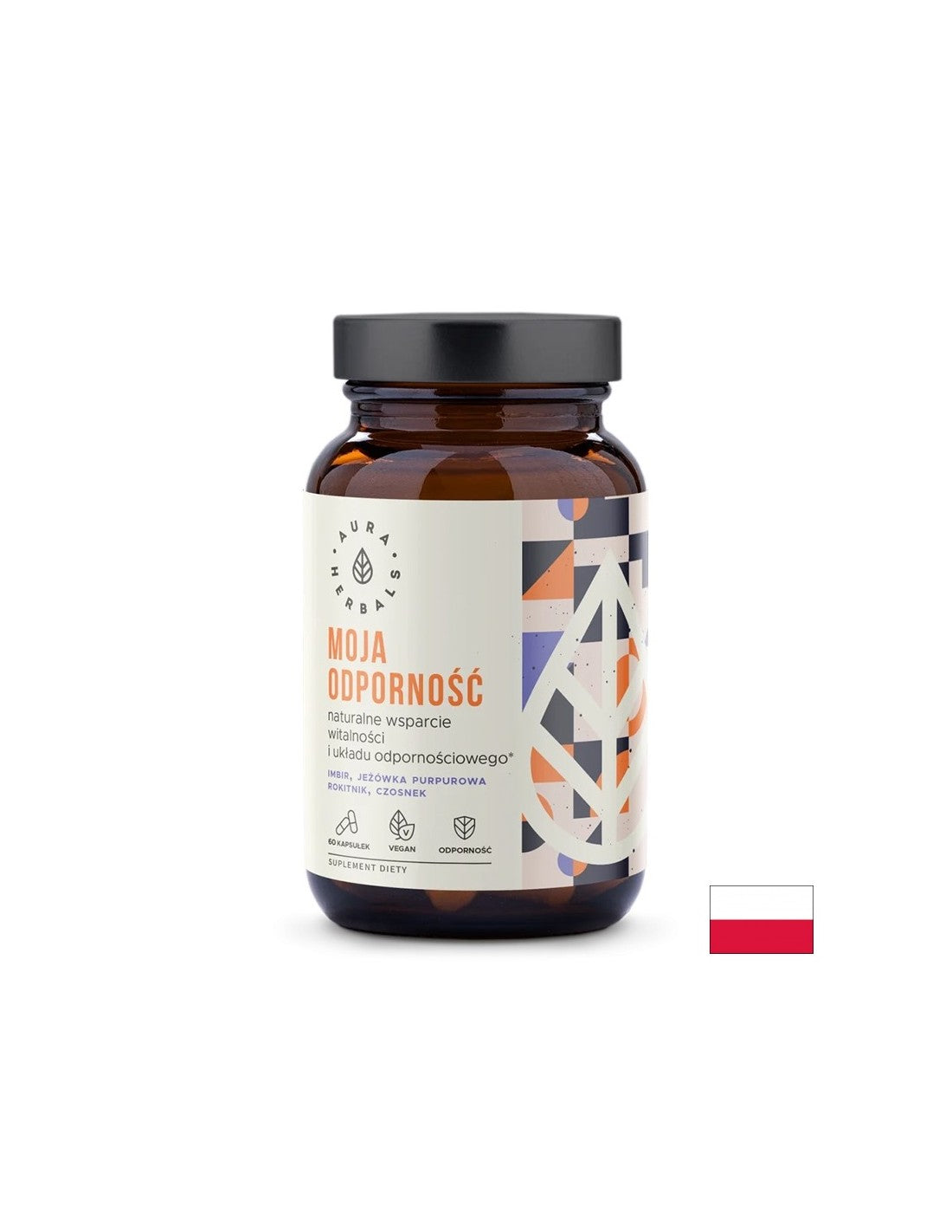 Imunita (bylinná receptúra ​​s echinacea, zázvor, cesnak a morský buckthorn), 60 kapsúl