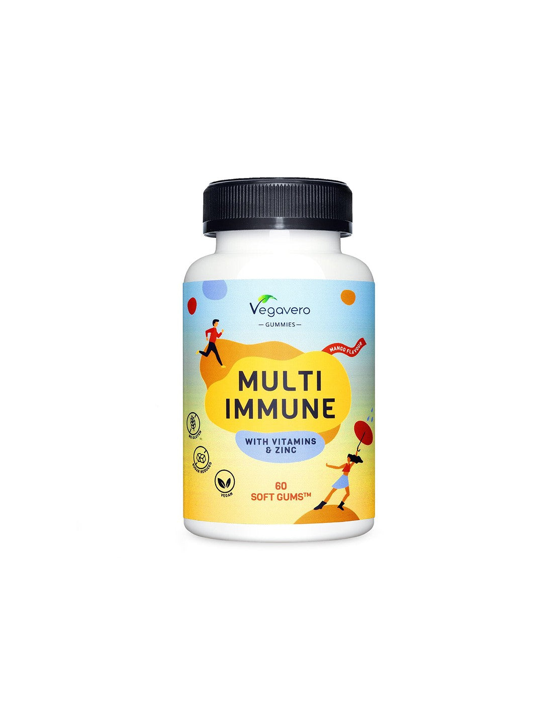 Multiimunitné gumové vitamíny + zinok, 60 gélových tabliet
