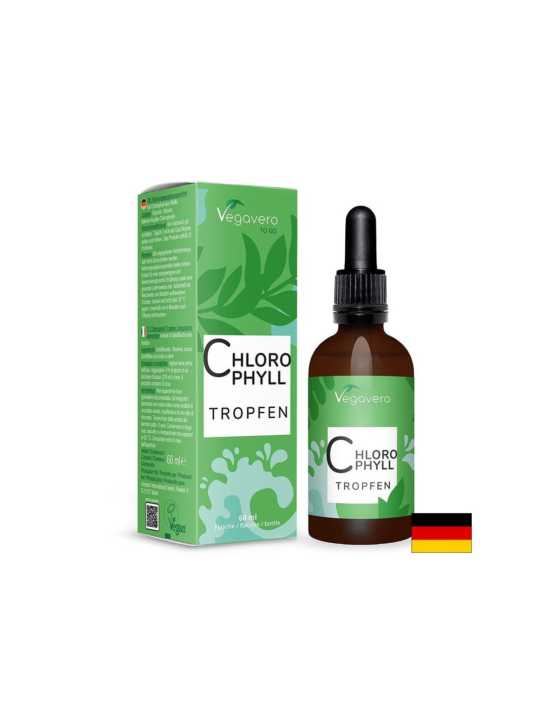 Detoxikácia, prírodný dezodorant - chlorofyl, kvapky, 60 ml