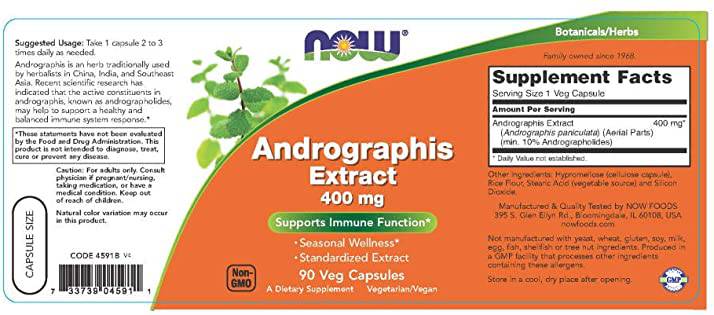 Extrakt Andrographis paniculata 400 mg - 90 kapsúl