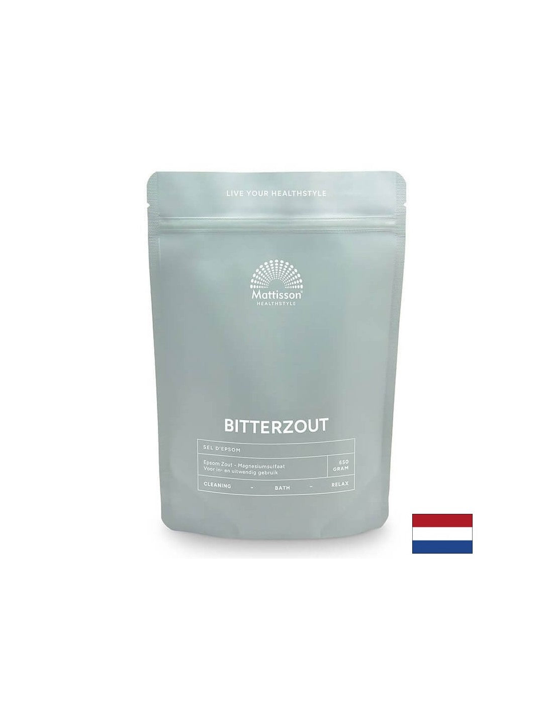 Epsomská soľ (síran horečnatý), 650 g <tc>Mattisson Healthstyle</tc>