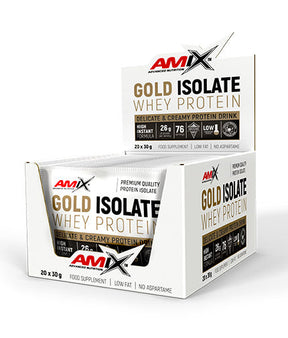 Gold Whey Protein Isolate Box / 20 x 30 g - Nutra Best Europe