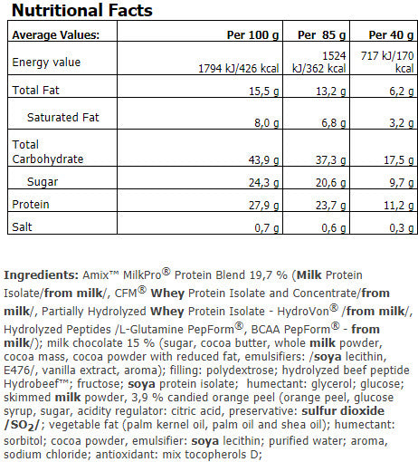 Exkluzívny proteínový bar/85 gr.