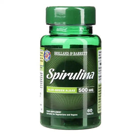 Spirulina (Spirulina) 500mg 60 tablets HOLLAND & BARRETT - Nutra Best Europe