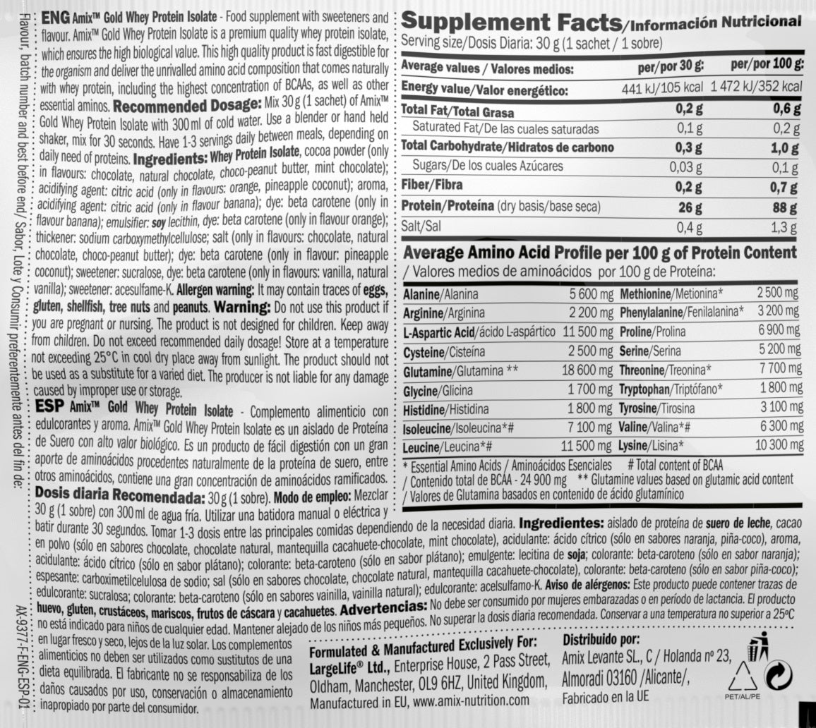 Izolát proteínov so zlatým srvátkom / 30 g