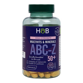 Multivitamins and minerals for adults ABC-Z 50+ 120 tablets HOLLAND & BARRETT - Nutra Best Europe