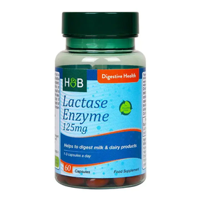 Lactase enzymes (Super Lactase Enzyme) 125mg 60 capsules HOLLAND & BARRETT - Nutra Best Europe