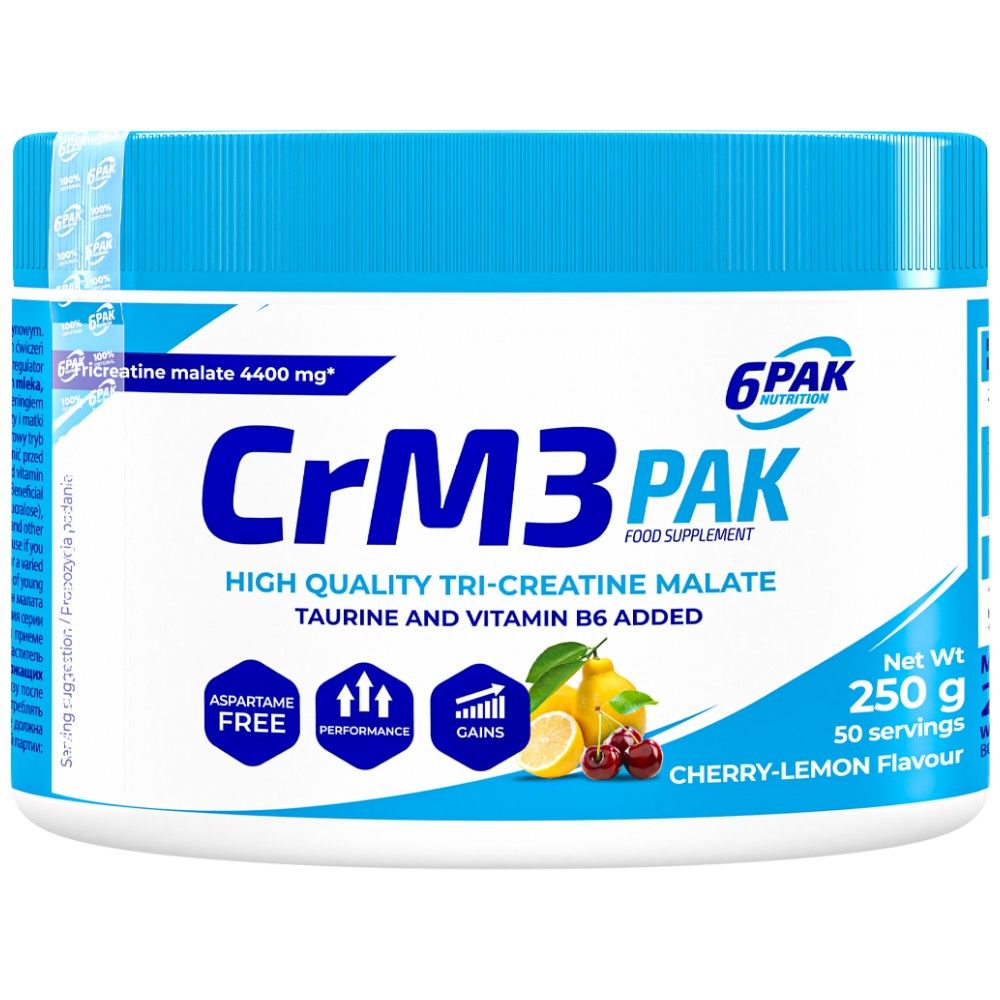 CRM3 PAK (Tri -Creatine Malate + Taurín) - 250 gramov