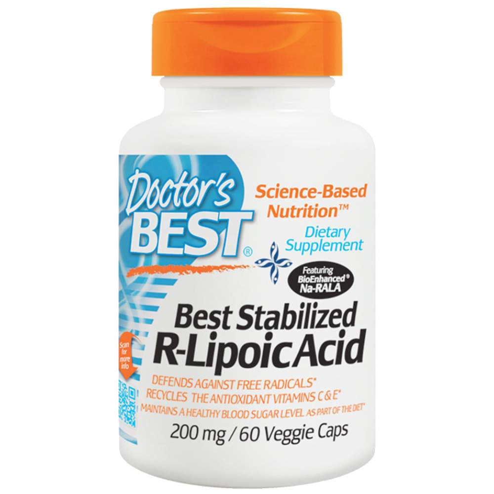 Najlepšia kyselina R-lipoová / stabilizovaná Na-R-Ala 200 mg-60 kapsúl