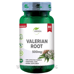 VALERIAN ROOT 500MG / 80 CAPSULES, 80 DOSES/ GREWIA - Nutra Best Europe