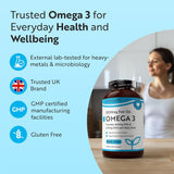 Omega 3 2000 mg /EPA 660 mg, DHA 440 mg/ Čistý rybí olej /240 kapsúl, 120 dávok/ <tc>Nutravita</tc>