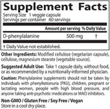 D -fenylalanín 500 mg - 60 kapsúl