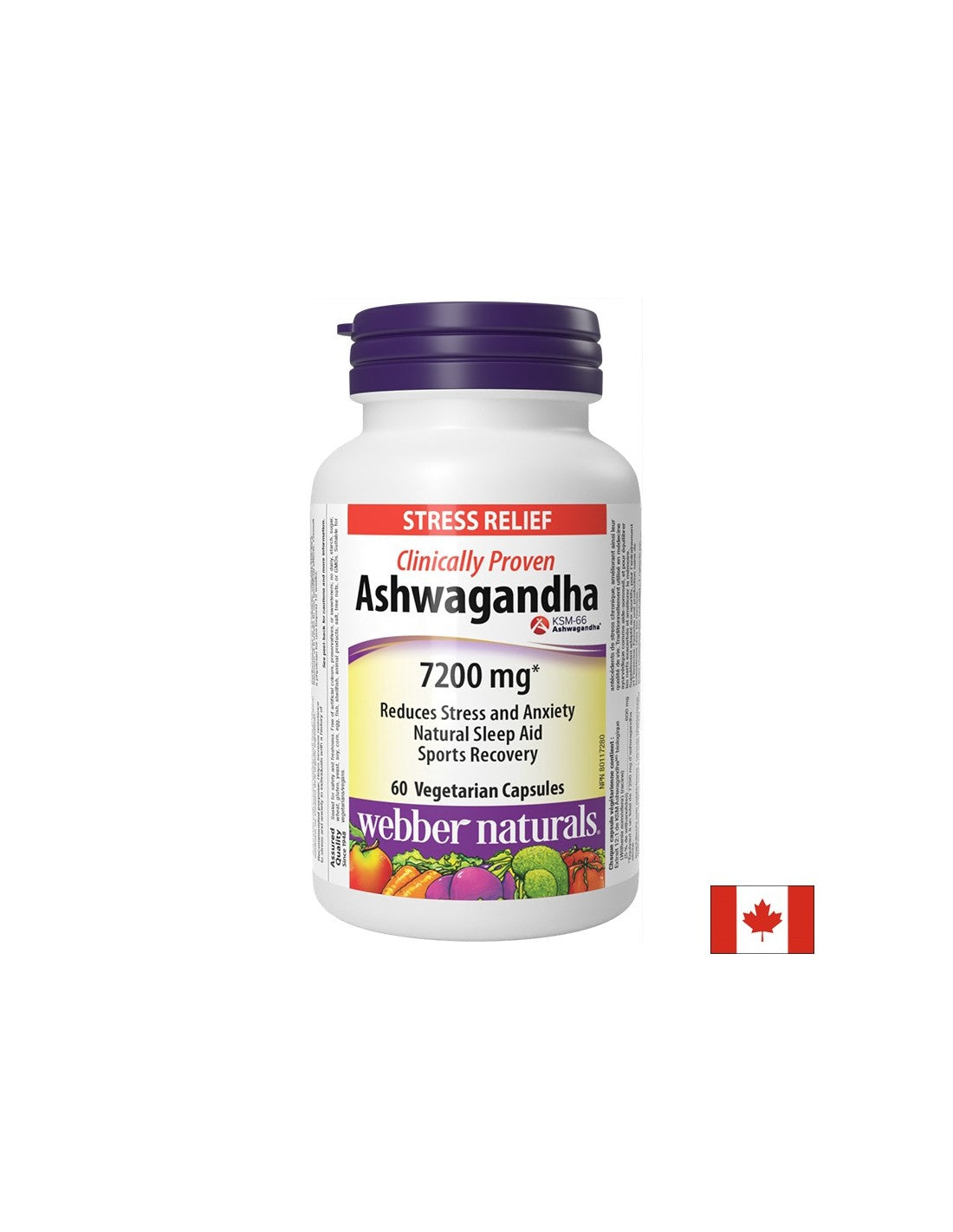 Relaxácia nervového systému - Ashwagandha 7200 mg, 60 V kapsuly