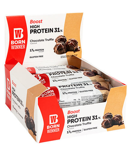 Zvýšenie 31% vysokej proteínovej tyče - 12 x 55 gramov