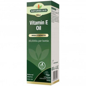 Natural Vitamin E liquid (100% Natural Vitamin E Oil) 20,000iu 50ml NaturesAid - Nutra Best Europe