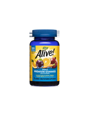 Alive! Men's Gummy Vitamins - 75 Chewable Tablets - Nutra Best Europe