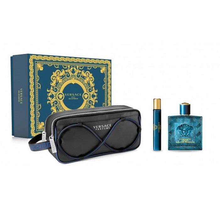 <tc>VERSACE</tc> Eros Pour Homme Eau De Parfume Spray 100ml Set 3 kusy