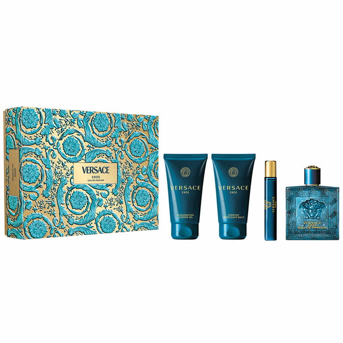 <tc>VERSACE</tc> Eros Eau De Parfume Spray 100ml Set 4 kusy