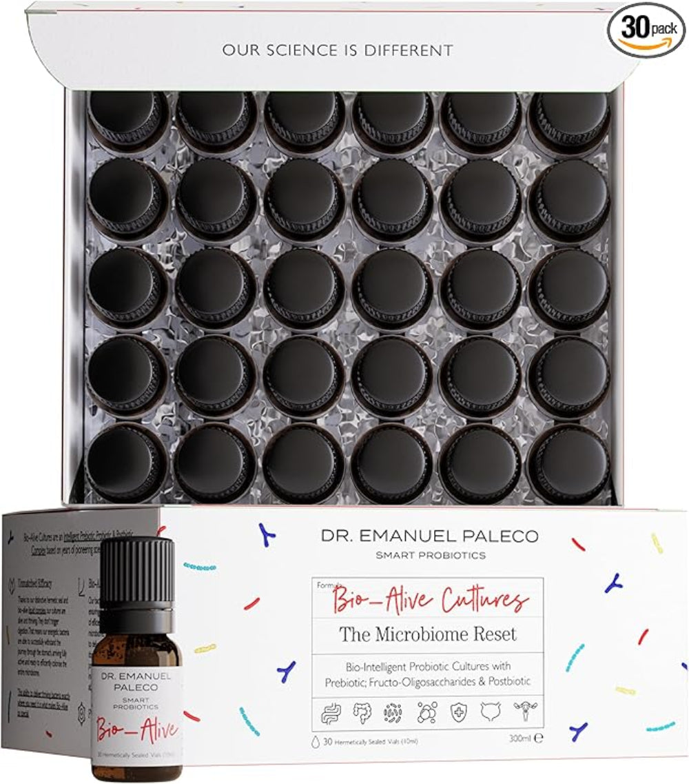 Tribiotická bio-<tc>Alive</tc>® 300 CFU (probiotikum, prebiotikum a postbiotikum) 30 dávok