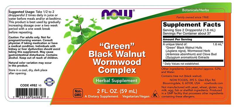 Fresh Green Black Walnut Wormwood Complex [59 ml, 37 dávok]