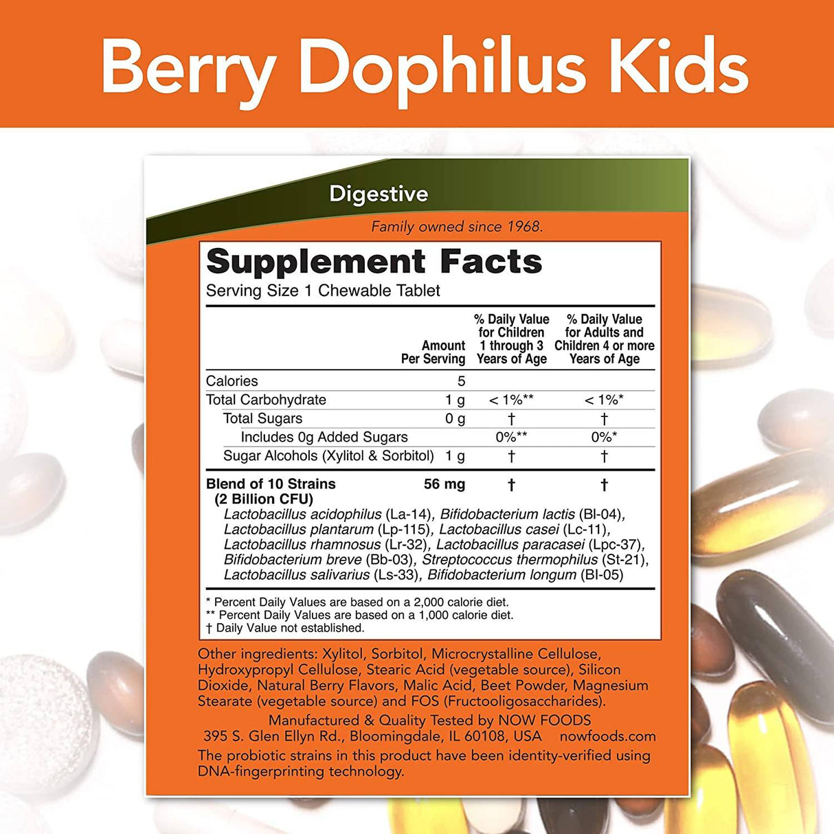 Berrydophilus - 60 žuvateľných tabliet