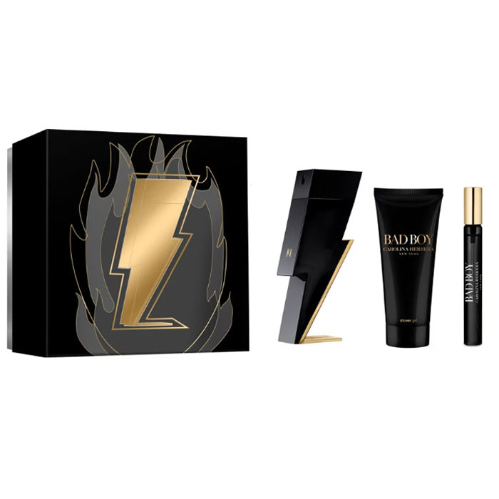 <tc>CAROLINA HERRERA</tc> Bad Boy toaletná voda s rozprašovačom 100 ml sada 3 kusov