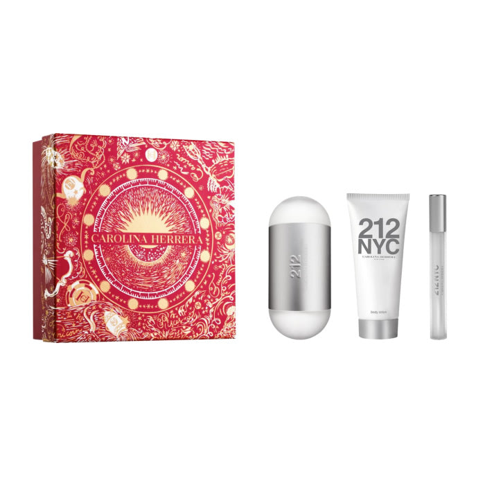 <tc>CAROLINA HERRERA</tc> 212 Nyc toaletná voda s rozprašovačom 100 ml sada 3 kusov Vianoce 2023