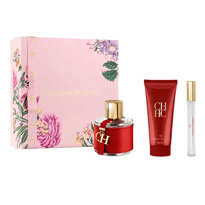 <tc>CAROLINA HERRERA</tc> Ch Eau De Toilette Spray 100ml Set 3 kusy
