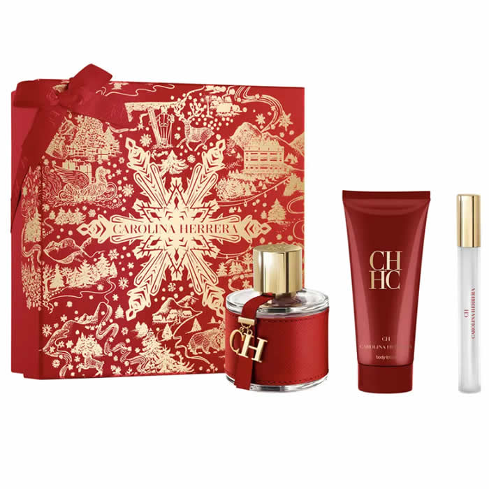 <tc>CAROLINA HERRERA</tc> Ch Eau De Toilette Spray 100ml Set 3 kusy