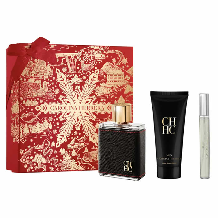 <tc>CAROLINA HERRERA</tc> Ch Men Toaletná voda s rozprašovačom 100ml Set 3 kusy