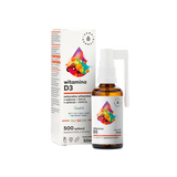 Starostlivosť o kosti a silná imunita - Vitamín D3 pre deti a dospelých, Ústny sprej, 50 ml <tc>Aura Herbals</tc>