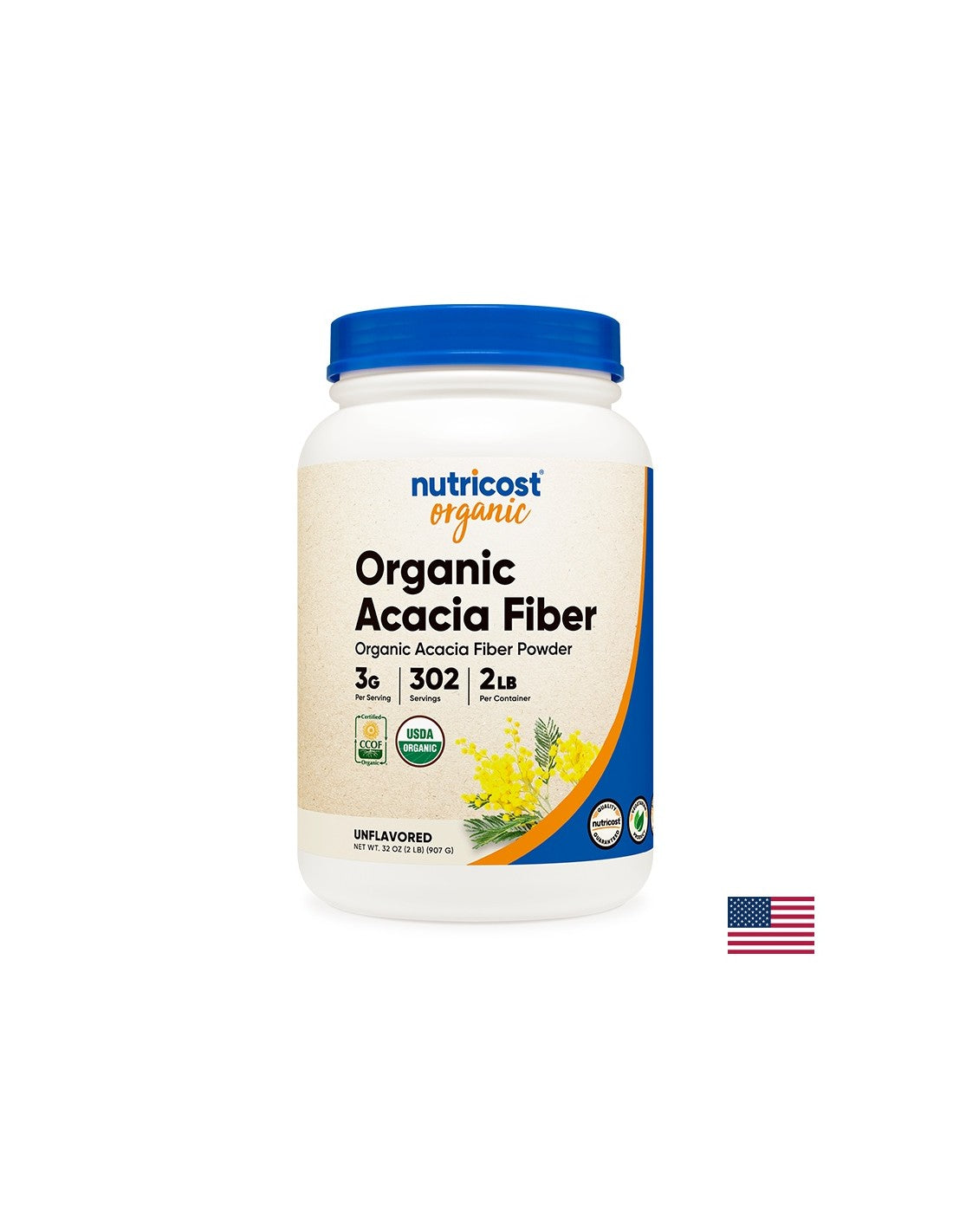 Akáciové vlákno v prášku - organické, 907g <tc>Nutricost</tc>