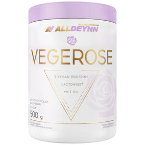 AllDeynn | VegeRose - 5 Vegan Proteins with MCT & Probiotics - 500 grams - Nutra Best Europe