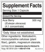 Acai Berry 500 mg - 120 kapsúl
