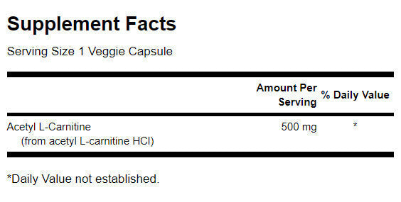 Acetyl L -karnitín 500 mg - 100 kapsúl