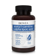 Acetyl L-karnitín + kyselina alfa-lipoová 650 mg / 120 čiapky