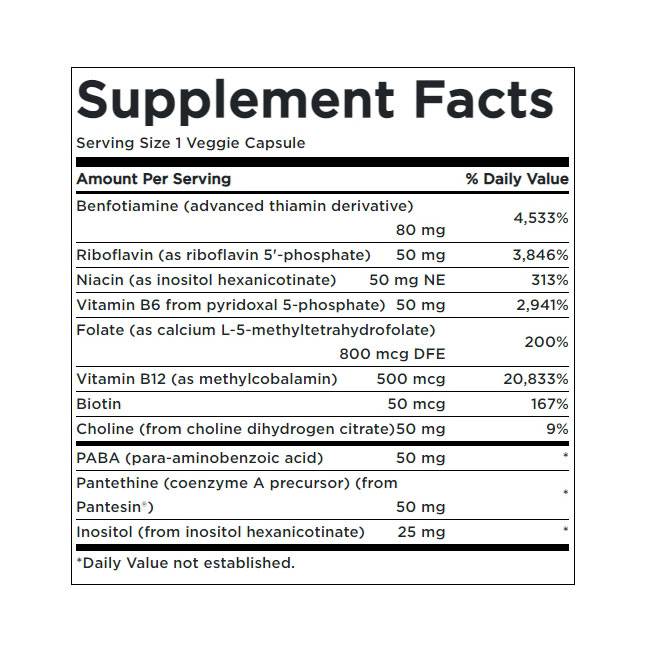 Aktivovaný B -komplex vysoká účinnosť a biologická dostupnosť 430 mg - 60 kapsúl