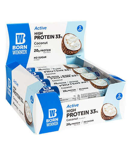 Aktívny 33% vysoký proteínový bar - 12 x 60 gramov