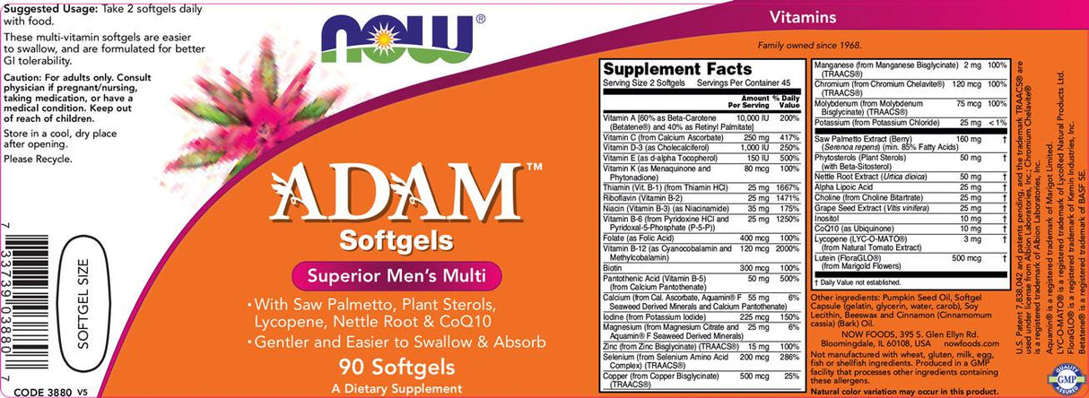 Adam Men's Vits - 90 gélových kapsúl