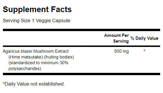 Agaricus blazei huby extrakt 500 mg - 90 kapsúl
