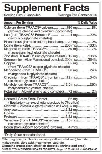 Albion Multi -mineral so železom - 120 kapsúl