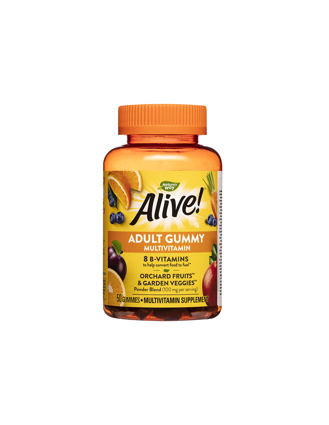 <tc>Alive</tc>! Gumový multivitamín pre dospelých/ <tc>Alive</tc>! Multivitamíny, 50 želé tabliet Nature's Way