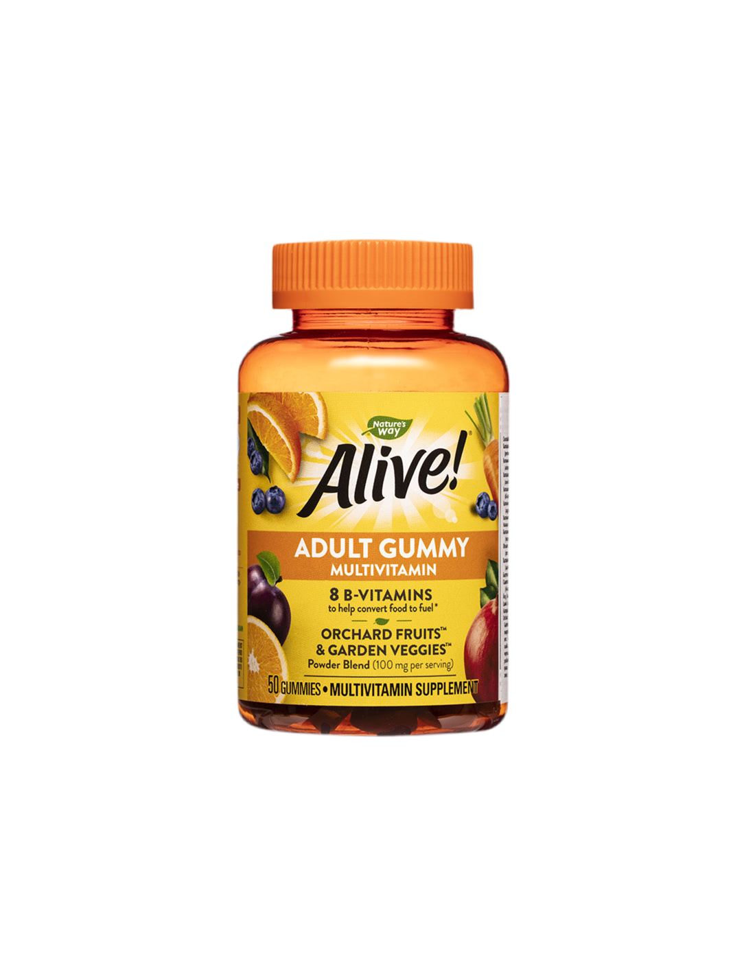 <tc>Alive</tc>! Gumový multivitamín pre dospelých/ <tc>Alive</tc>! Multivitamíny, 50 želé tabliet Nature's Way
